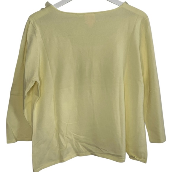 Fairy Butterfly Knit Lightweight Sweater XL Coquette Feminine Y2K Butter Yellow - Picture 5 of 5